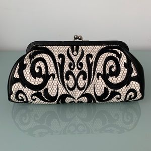White House Black Market Snap Closure Clutch/Purse